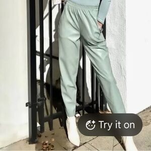 Fabletics Sage Green Track Pants